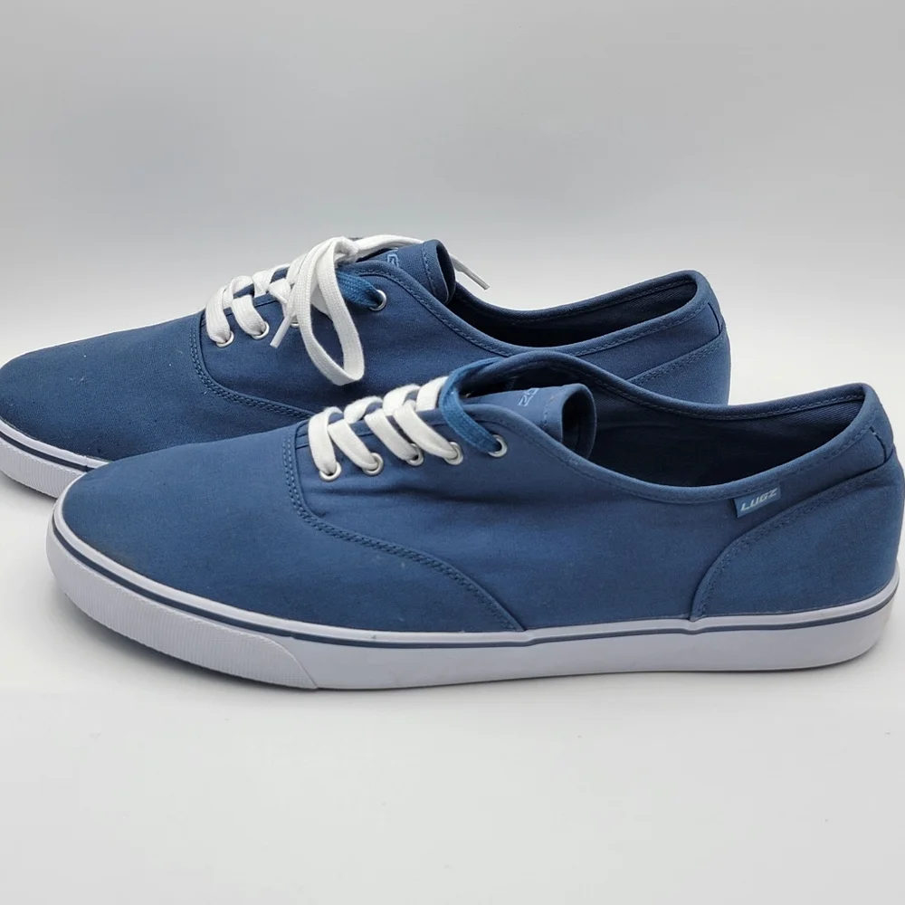 Lugz Men's Denim Blue Sneakers with White Accents SIZE 16  #1667‎
